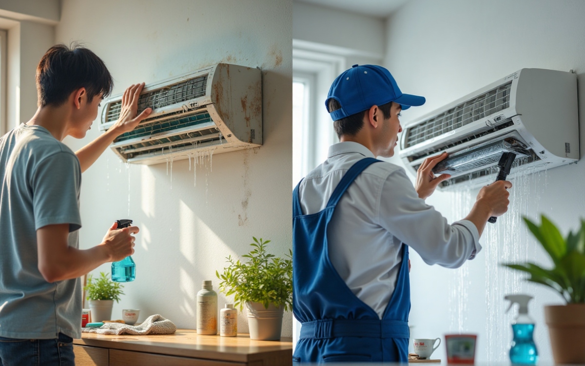 ล้างแอร์ด้วยตัวเอง vs. จ้างช่าง แบบไหนดี?