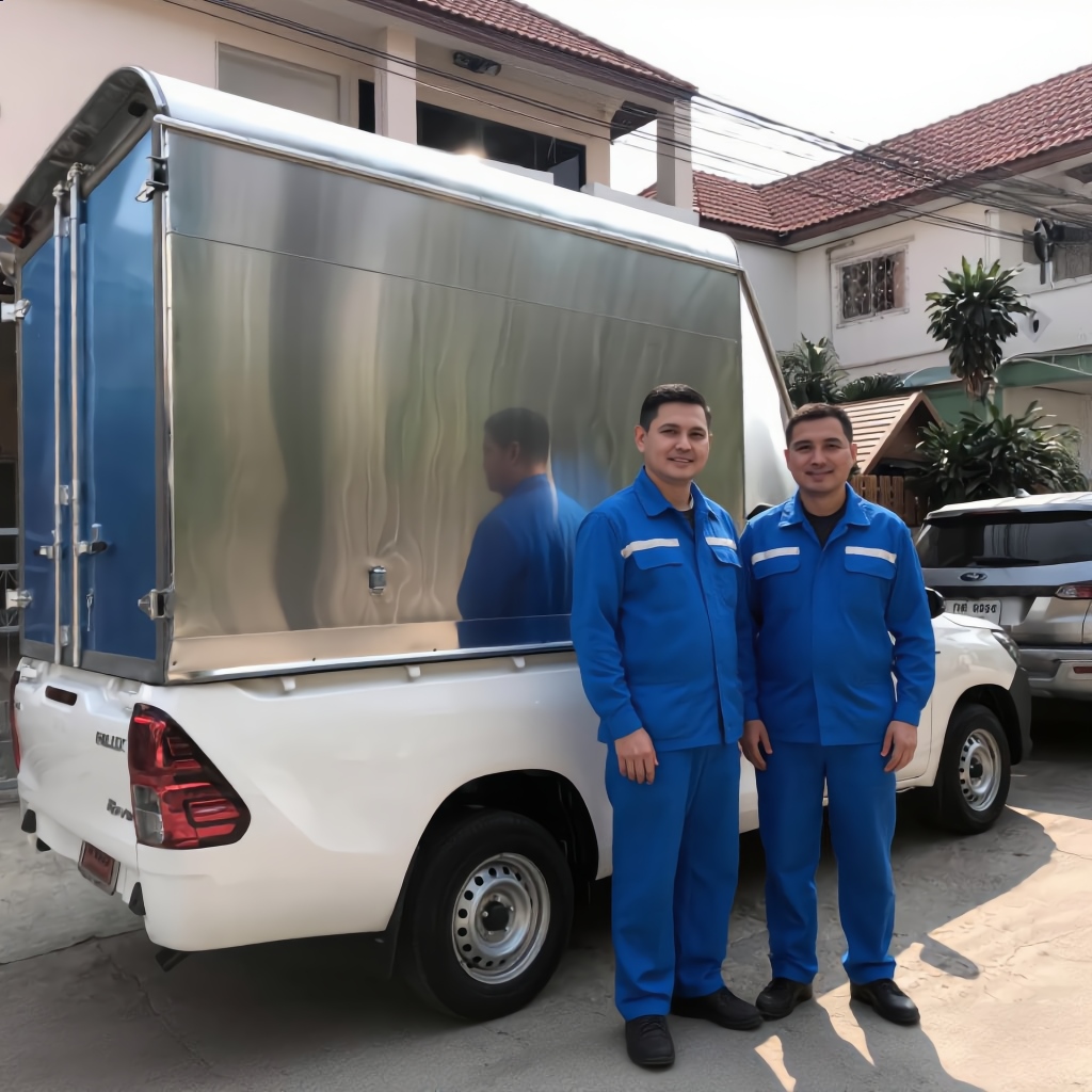 บริการรถกระบะตู้ทึบ + คนขับ 1 + คนยก 1
