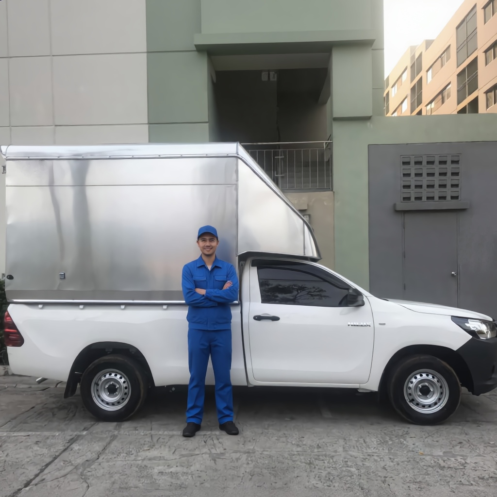 บริการรถกระบะตู้ทึบ + คนขับ 1 คน