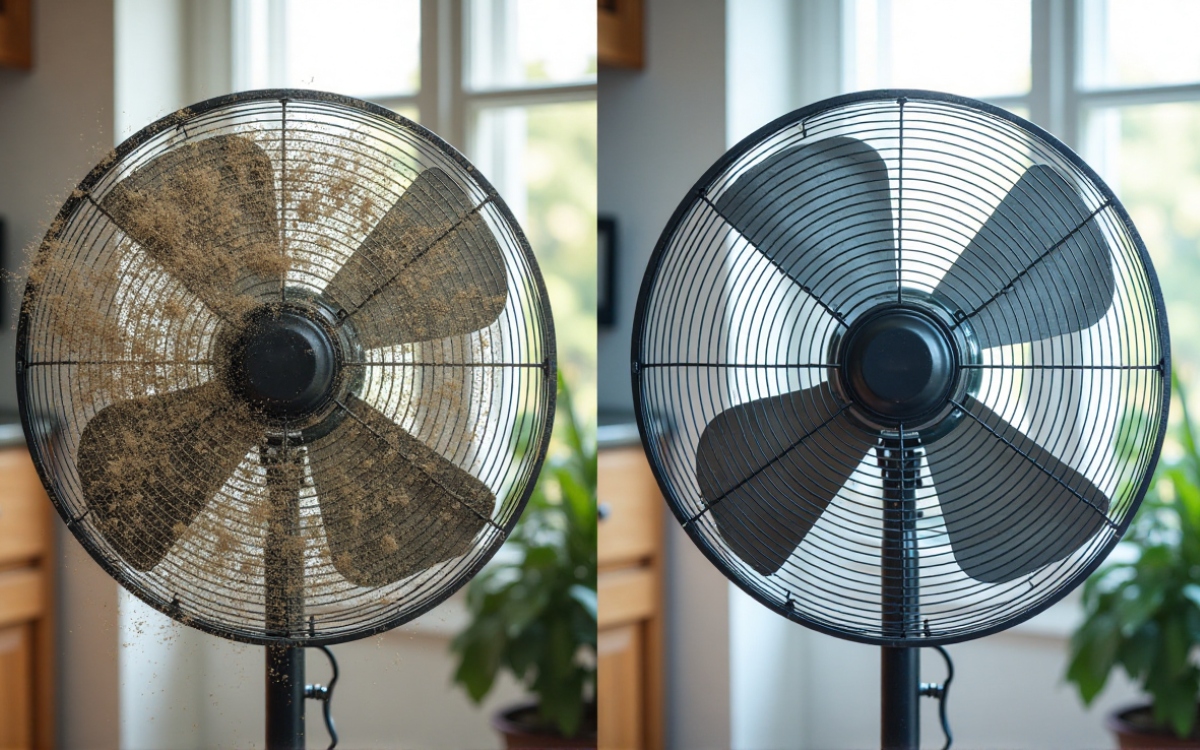 เทคนิคการล้างพัดลมแบบไม่ต้องถอดตะแกรง ทำได้ใน 10 นาที