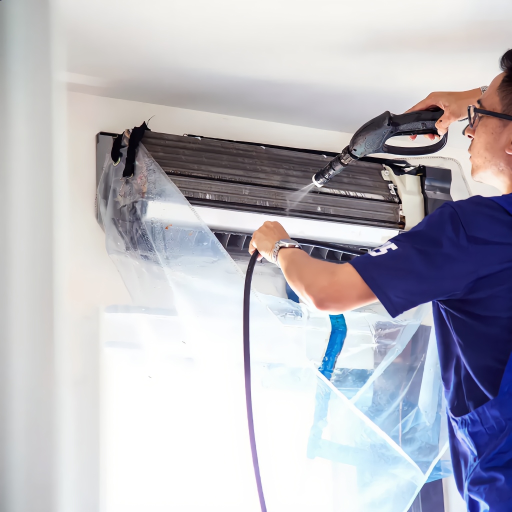 บริการล้างแอร์แบบติดผนัง